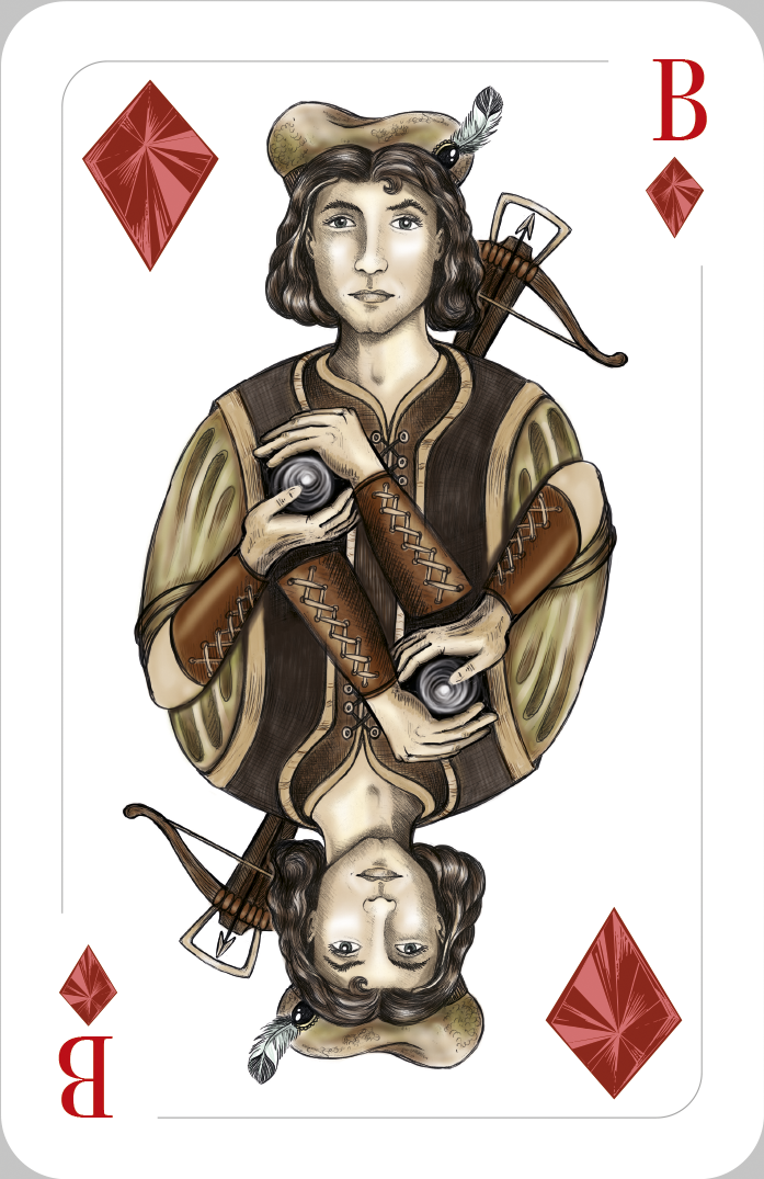 Jack / Maid of Diamonds - The Tarot of the Traveller